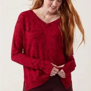 Athleta Vibrant Red Top